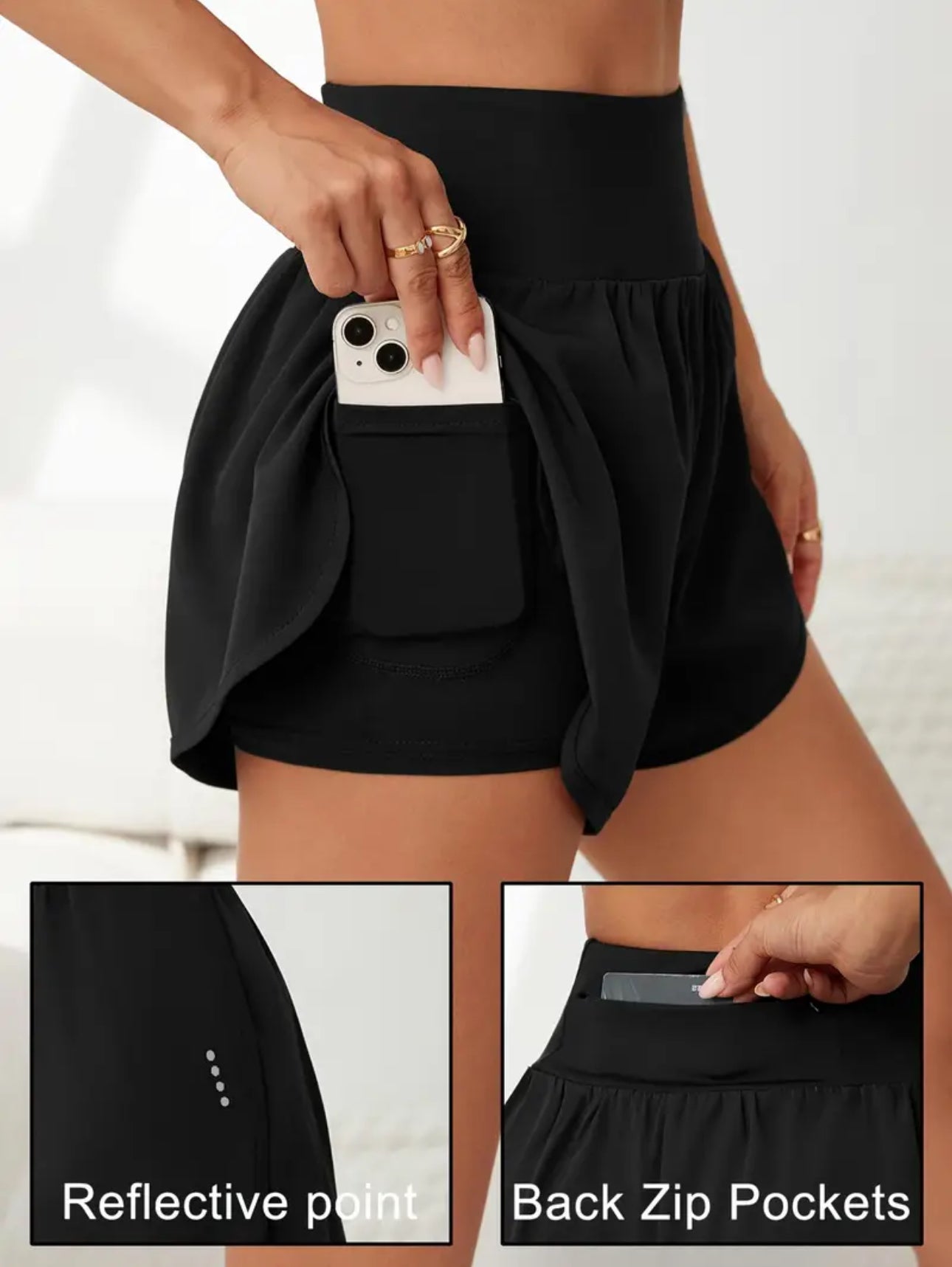 Power Short schwarz