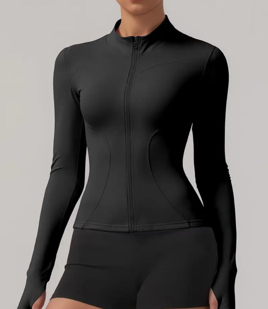 Zipjacke Black
