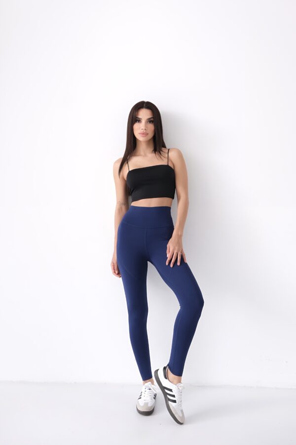 Navy Pulse Basic Leggings - Image 6