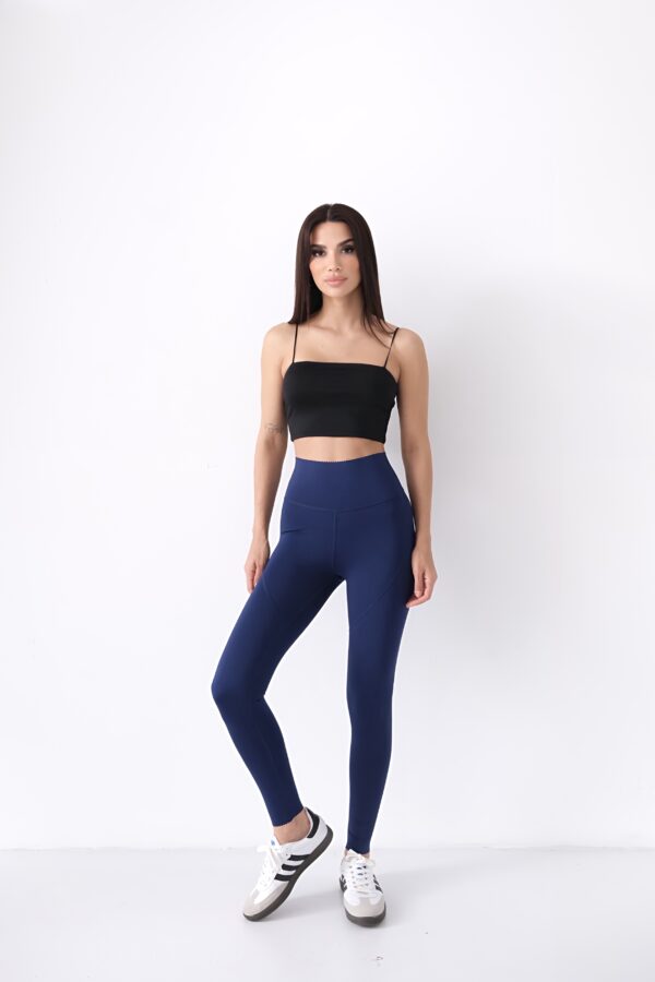 Navy Pulse Basic Leggings - Image 7
