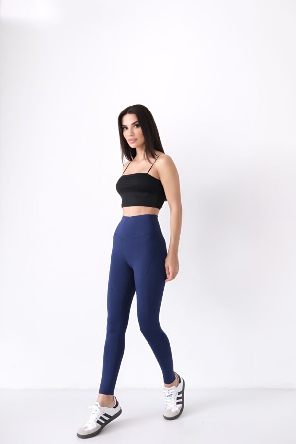 Navy Pulse Basic Leggings - Image 8