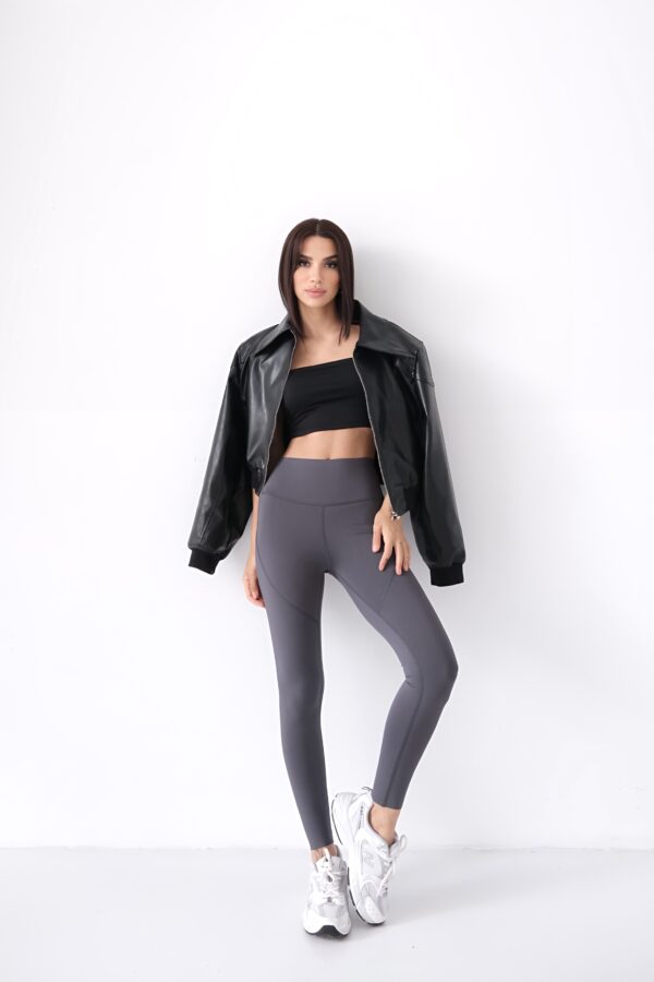 Anthracite Core Basic Leggings - Image 5