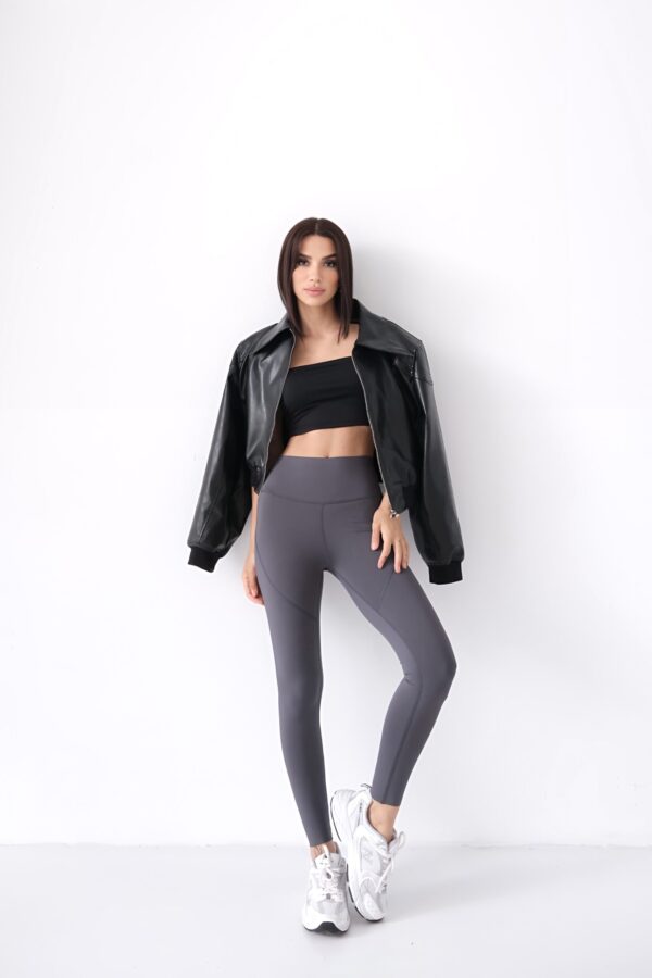 Anthracite Core Basic Leggings - Image 5