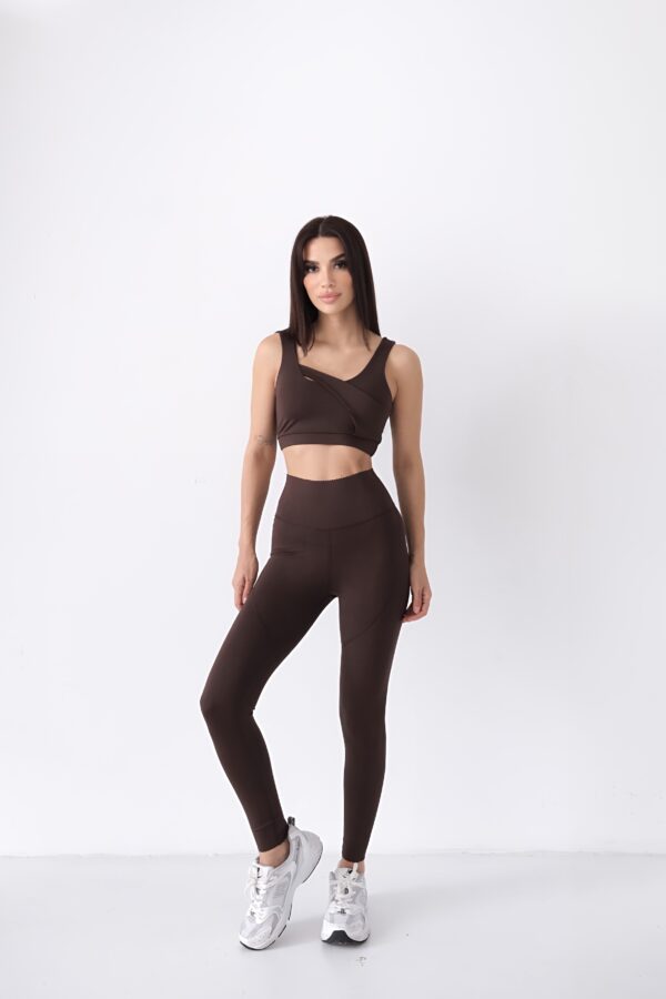 Chocolate Aura Comfortlux Sports Bra - Image 3