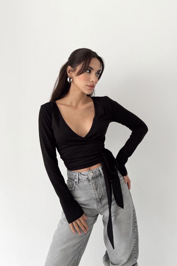 Pure Noir Wrap Bolero - Image 6