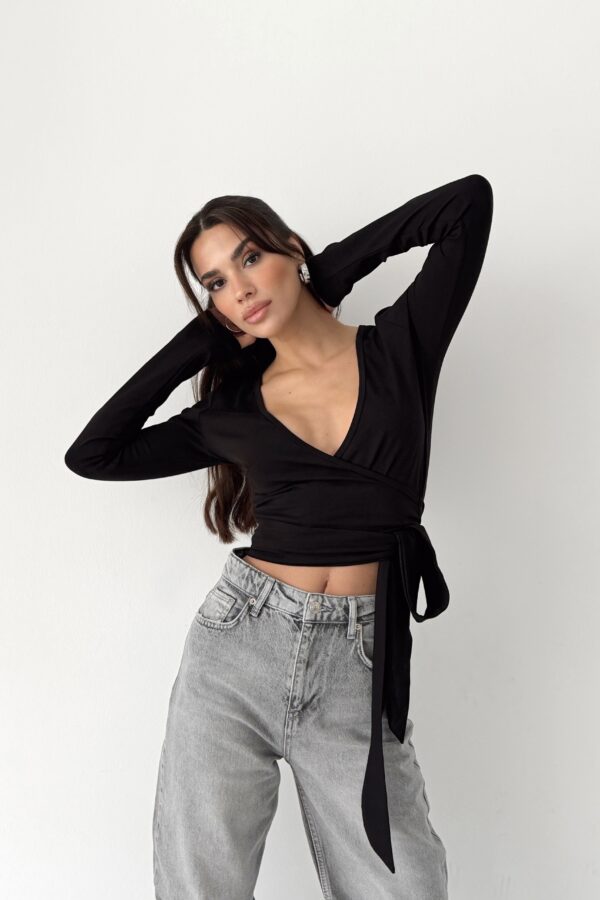 Pure Noir Wrap Bolero - Image 2