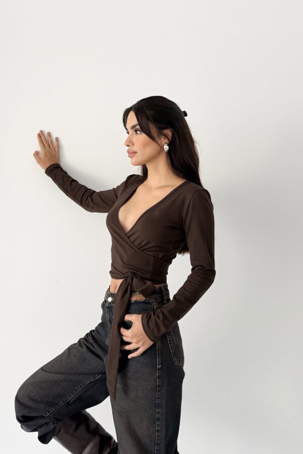 Chocolate Aura Wrap Bolero - Image 4