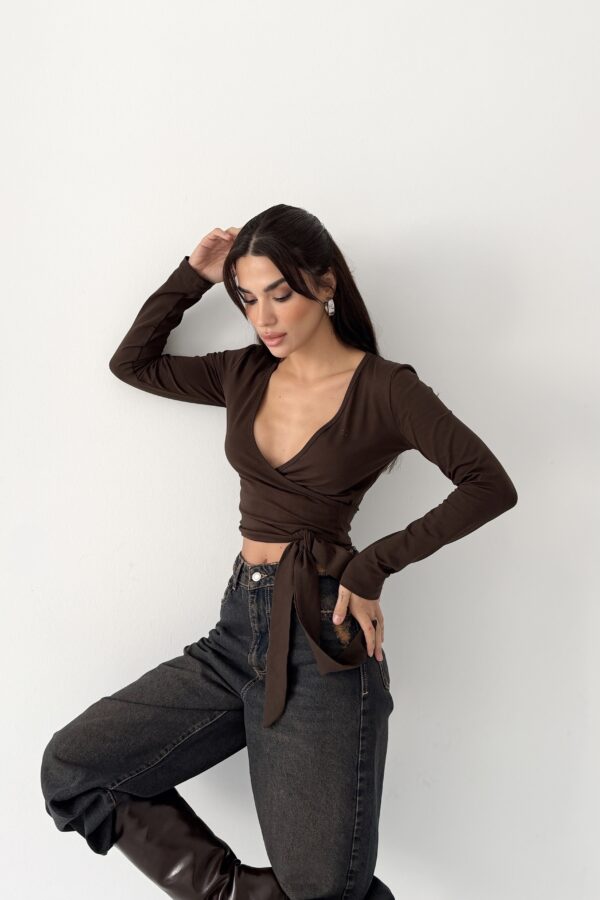 Chocolate Aura Wrap Bolero - Image 2